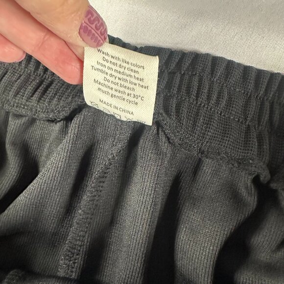 Halara Wide Leg Pants High Waisted Pocket Pleated Size XL Black - Picture 5 of 9